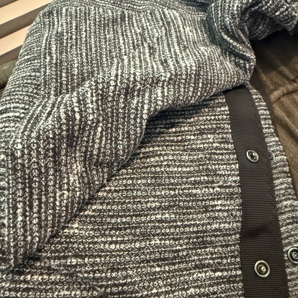 Black and White Striped Jacket